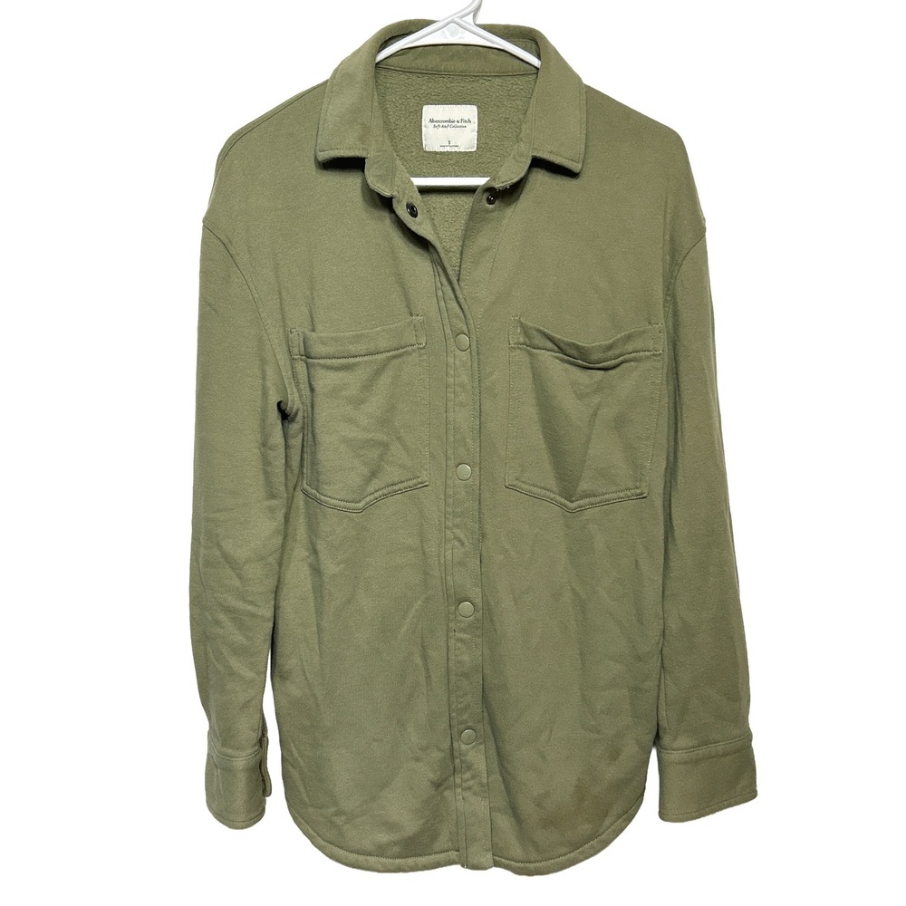 Abercrombie & Fitch Soft A&F Collection Button‎ Down Shirt Jacket Womens